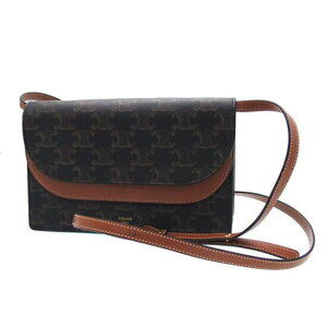 Celine Strap Wallet Triomphe Canvas